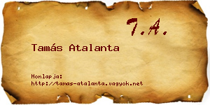 Tamás Atalanta névjegykártya