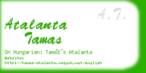atalanta tamas business card